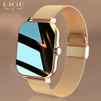 Новые Смарт-часы LIGE Для мужчин И Женщин, Bluetooth-вызов, Фитнес-трекер, Bluetooth-вызов, смарт-часы, Женские смарт-часы, Умные часы 14