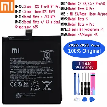 Новый 100% Оригинальный Аккумулятор Для Xiaomi K20 Pro Mi 9T Mi9T Pro Redmi 3 3S 4A Note 5 Note 6 Pro 8 Pro Mi 5X Pocophone F1 Note 4 /4X 10