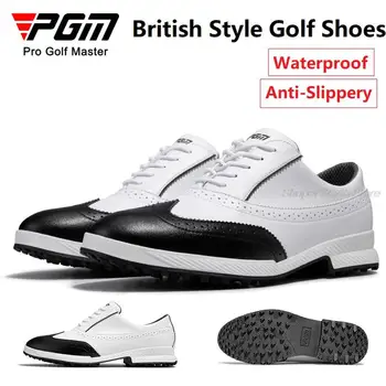 Обувь для гольфа Pgm, Мужская Водонепроницаемая обувь для гольфа с перфорацией типа 