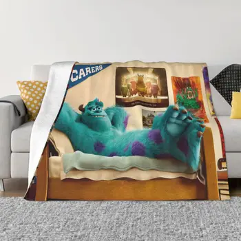 Одеяла с рисунком Монстра, Аниме, Флисовое Украшение, Фильм, Дышащее Легкое Тонкое Одеяло для кровати, Стеганое одеяло для дивана