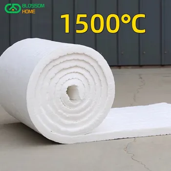 одеяло из керамического волокна Толщиной 30 мм 20 мм, содержащее цирконий, Выдерживает Высокую Температуру 1500 ℃ Теплоизоляционный Хлопок 13