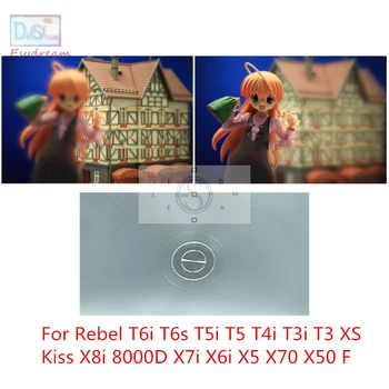 Одиночный Фокусировочный экран с разделением изображения на 180 градусов для Canon Rebel T6i T6s T5i T5 T4i T3i T3 Kiss X8i 8000D X7i X6i X5 X70 X50 4