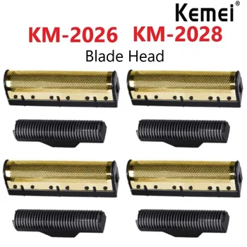 Оригинальные лезвия для электробритв Kemei, сетка для ножей из золотой фольги и режущая головка, подходящие для плавающей бритвы KM-2026 KM-2028 5