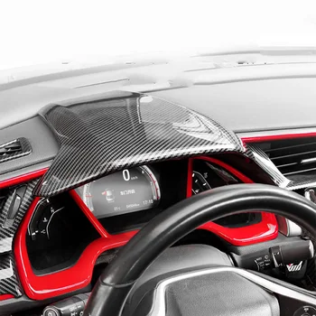 Отделка рулевого колеса автомобиля из углеродного волокна, крышка приборной панели для Honda Civic 2017-2020 LHD, декор интерьера Хэтчбек/Седан