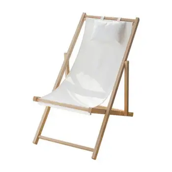 Откидное кресло для пляжа на открытом воздухе, деревянное глубокое кресло 14