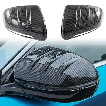 Пара Зеркал заднего вида Для BYD YUAN PLUS ATTO 3 2022 2023 MG Style Автомобильные Колпачки С Отделкой из углеродного волокна Снаружи 8