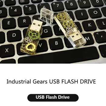 Персонализированные Промышленные Шестерни USB 2.0 Флэш-накопитель с памятью, Креативный USB флэш-НАКОПИТЕЛЬ