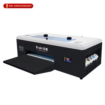 Печатная машина G300 dtf для малого бизнеса Печатная машина для печати футболок DTF A3 Принтер L1800 может использовать рулонную ПЭТ-пленку 9