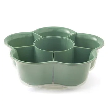 Пластиковая двухслойная корзина для слива, Вращающаяся корзина для овощей для мытья посуды, Бытовая тарелка для фруктов и овощей