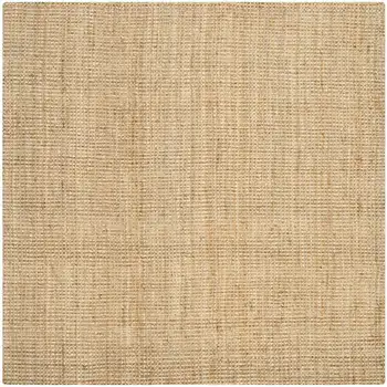 Плетеный джутовый коврик из волокна Delmar, натуральный, 5'x 5' квадратный