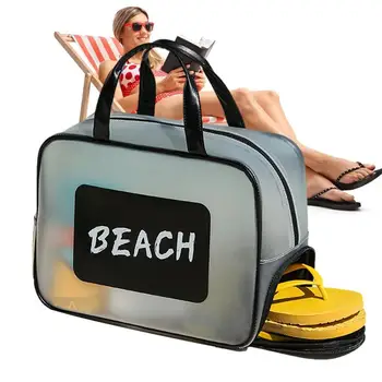 Пляжная сумка-тоут, сумка для бассейна, Органайзер большой емкости, дорожная сумка с разделением на влажную и сухую части Для пляжных видов спорта