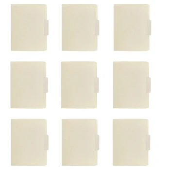 Подвесные папки для файлов Бумажные папки для файлов Размером с букву, регулируемые язычки с разрезом 1/5, 100 штук в коробке