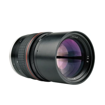 Полнокадровый объектив камеры 135 мм F2.8 Портретный объектив с большой диафрагмой F2.8 с ручной фокусировкой для камер Canon 5