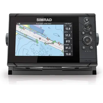 ПОПУЛЯРНЫЙ ПРОДУКТ Simrad Cruise 7-7-дюймовый GPS-картплоттер с датчиком 83/200, предварительно загруженные Карты побережья США C-MAP, 000-14996-001 2