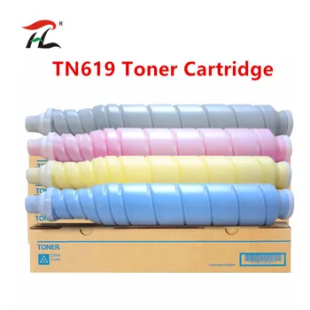 Порошковый тонер TN619 tn 619 Цветной Тонер-картридж для принтера Konica Minolta C1060 C1070 C2060 C2070 C3080 C4070 C4080 C3070 12