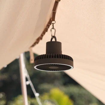 Портативный кемпинговый вентилятор, фонарь, Перезаряжаемый вентилятор, подвесная лампа для палатки, 10000 мАч, оборудование для кемпинга на открытом воздухе, мощный светодиодный фонарик