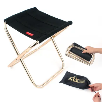 Портативный Открытый Складной стул для рыбалки Ультралегкий Складной Стул для пикника из алюминиевого сплава для кемпинга с сумкой 1