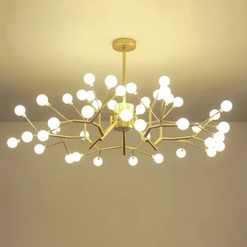 Постмодернистская минималистичная светодиодная люстра в Скандинавском стиле для гостиной, Креативная Столовая, Подвесные люстры на острове Кичен