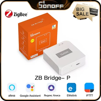 Приложение Sonoff ZB Bridge-P Smart Home Zigbee Bridge PRO Для дистанционного управления устройствами ZigBee и Wi-Fi В приложении eWeLink Поддерживает 128 устройств 2