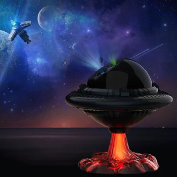 Проектор Galaxy Light, лазерная проекционная лампа UFO, ночник для детей, Лунные и сказочные огни, атмосферные огни, лавовая лампа 9