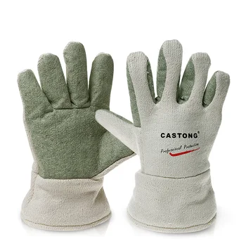 Промышленные перчатки с высокой температурой 400 Градусов, Термостойкие Рабочие перчатки с защитой от выгорания и царапин 11