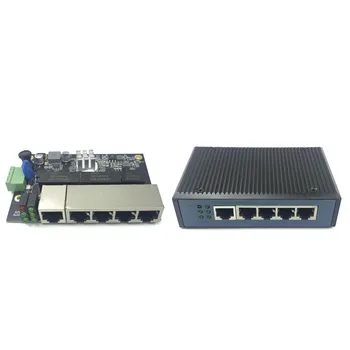 Промышленный Модуль коммутатора Ethernet 5 Портов Неуправляемая плата PCBA 10/100/1000 Мбит/с OEM с автоматическим определением портов Плата PCBA OEM Материнская плата 11