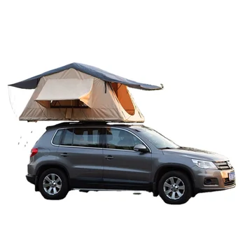 Простая настройка наружной семейной палатки на крыше автомобиля кемпинг мягкая палатка на крыше