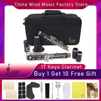 Профессиональный кларнет си Бемоль SLADE Bb17 Keys Фиолетовый Кларнет для начинающих Студентов Купите 1 Получите 10 Бесплатных Подарков Аксессуары для кларнета 8