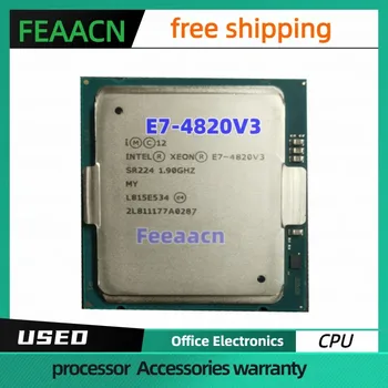 Процессор usado Xeon E7 4820V3 10 core 20 thread 1.9G основная частота 115 Вт 25 М кэш-память LGA 2011 процессор E7-4820V CPU e7 4820v3 11