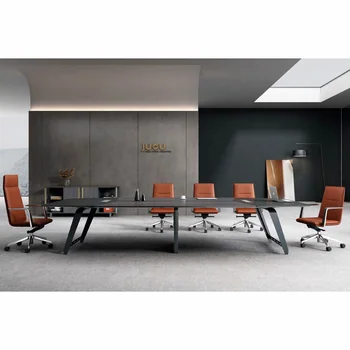 Прямоугольные металлические ножки стол для совещаний столы для заседаний современный стол для конференций 6
