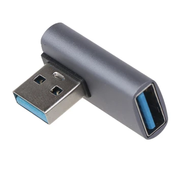 Прямоугольный USB-удлинитель USB 10 Гбит/с, удлинитель для мужчин и женщин, Видео Конвертер для ноутбука и телефона 13