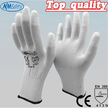 Рабочие перчатки NMSAFETY из искусственной кожи, нейлоновые перчатки из искусственной кожи, рабочие перчатки ESD, антистатические рабочие перчатки из искусственной кожи 3