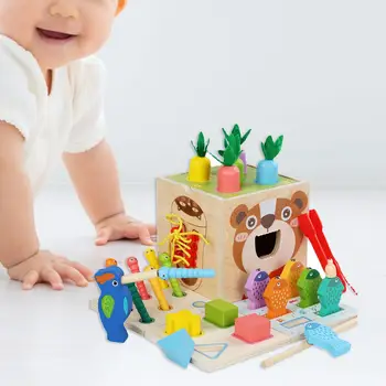 Развивающий Кубик, игрушка, Развивающий Сортер в форме Игрушки, Набор в Форме Коробки для Интеллекта, Набор для мальчиков и Девочек, малышей, Подарок для детей 1, 2, 3 лет 5