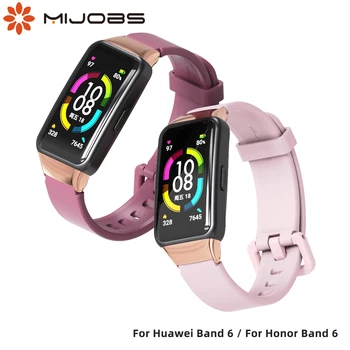 Ремешок для Huawei Band 6 Smart Wristands, сменный браслет для Honor Band 6, Ремешок, силиконовые часы, Аксессуары для наручных ремней 9