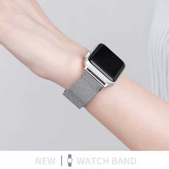 Ремешок для часов Apple Watch 44 мм 42 мм 40 мм 38 мм Золотистый Серебристый Металлический Стальной Миланский Ремешок Для Apple Iwatch Series 6 se 5 4 3 2