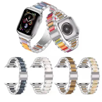 Ремешок из нержавеющей стали, совместимый с Apple Watch 44 мм 42 мм 38 мм, браслет Iwatch, ремешок для часов, металлический ремешок для часов 1