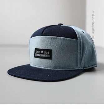 Ретро Шляпа в стиле хип-хоп с плоскими полями, сшитая в стиле Ретро, Мужская Уличная Мода, Крутая Повседневная Универсальная Солнцезащитная шляпа Для Женщин