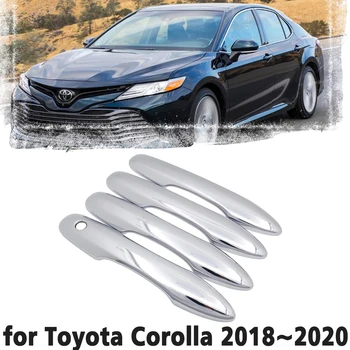 Роскошная хромированная дверная ручка, накладка, защитный чехол для Toyota Camry Daihatsu Altis XV70 70 2018 ~ 2020, наклейка для автомобильных аксессуаров 7