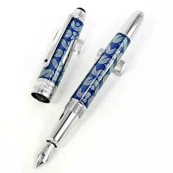 Роскошный Фонтан-Роллер VPR MB M-145 Шариковая ручка-лопата с зажимом Парусник С гравировкой 