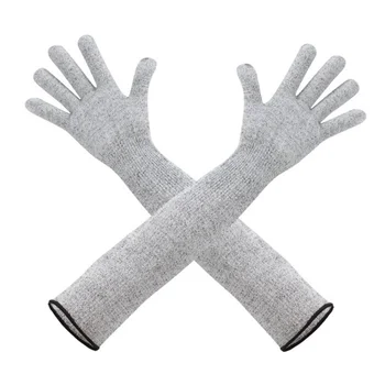 Рукав для защиты от порезов класса HPPE 5 для стекольного производства Удлиненные перчатки Для защиты рук Перчатки с длинным рукавом Трикотажные 8