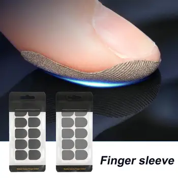 Рукавицы для пальцев из углеродного волокна для большого пальца Перчатки для мобильных игр с сенсорным экраном Чехол для кроватки для пальцев Sensitive Mobile Touch 10