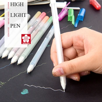 Ручка SAKURA High light, сделай САМ, креативная живопись, акварельный комикс, ручная роспись, маркерные ручки для рисования, товары для рукоделия XPGB