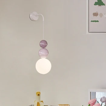 Светлый Современный минималистичный коридор, прикроватная лампа в кремовом стиле с Нерегулярным отверстием, Креативные Персонализированные лампы 10