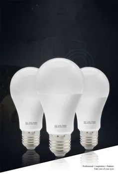 Светодиодная Лампа E27 110V 220V Электрическая Лампочка Smart IC Реальной мощности 3W 5W 7W 9W 12W 15W 18W Высокой Яркости Лампада LED Bombilla Spotlight 8