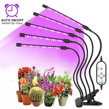 Светодиодная Лампа для Выращивания Растений USB Фито-Лампа Полного Спектра, Садоводческая Фитолампа С Управлением Для Цветения растений в помещении 1