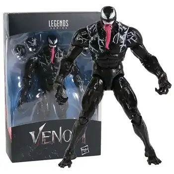 Серия Disney Marvel Legends Человек-паук 7-дюймовая ПВХ фигурка Venom, серия моделей игрушек, Детская игрушка, подарок на день рождения 4