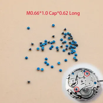 Синий Винт M0.66 * 1,0 Колпачок * 0,62 Длинный Механический Часовой механизм Аксессуары Для Часов Запчасти Для ремонта Часов Замена часов на вторичном рынке 4