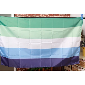 Синий флаг Гордости геев, ЛГБТК, 3x5 футов, внутренний/наружный флаг, флаг из 100D полиэстера, бесплатная доставка