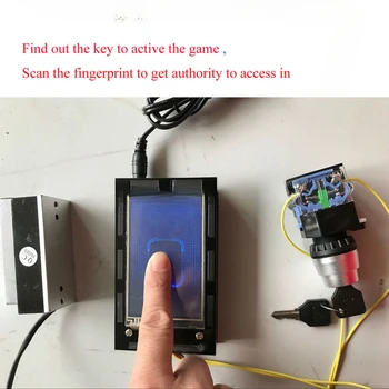 Сканер отпечатков пальцев prop Escape room game Головоломка для идентификации отпечатков пальцев идентифицируйте отпечаток пальца, чтобы снять блокировку 2