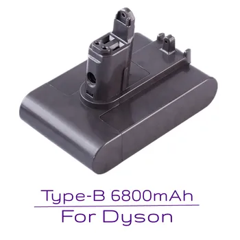 Сменный Аккумулятор для Электроинструмента Пылесоса 22,2 В 6800 мАч Для литий-ионной батареи Dysons DC35 DC31/34/35/44/45 Тип B 1